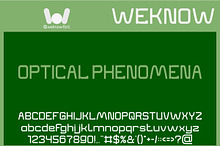 Optical Phenomena font