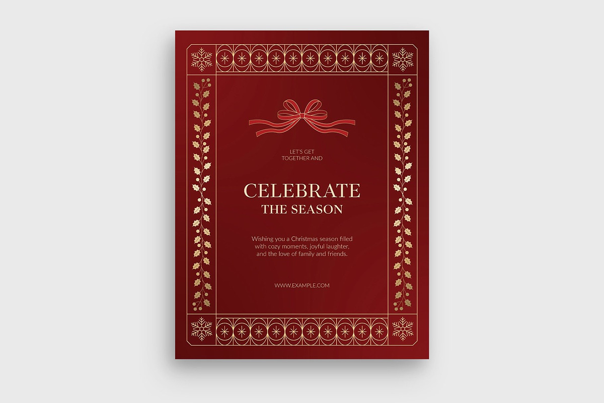 Christmas Flyer & Invite Template, a Flyer Template by BrandPacks (Photo 4 of 5)
