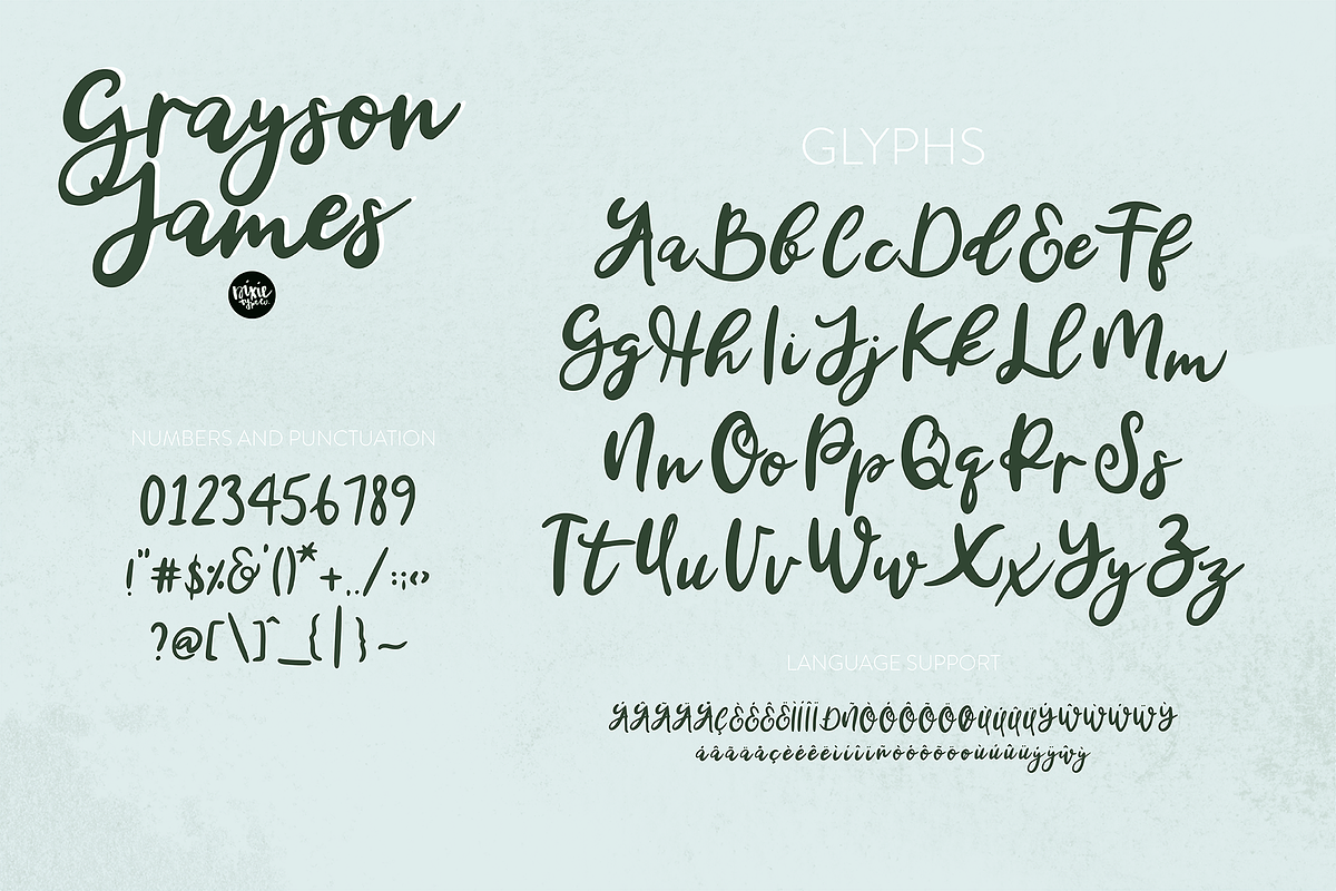 GRAYSON JAMES a Bold Script Font, a Script Font by Blush Font Co. (Photo 4 of 6)