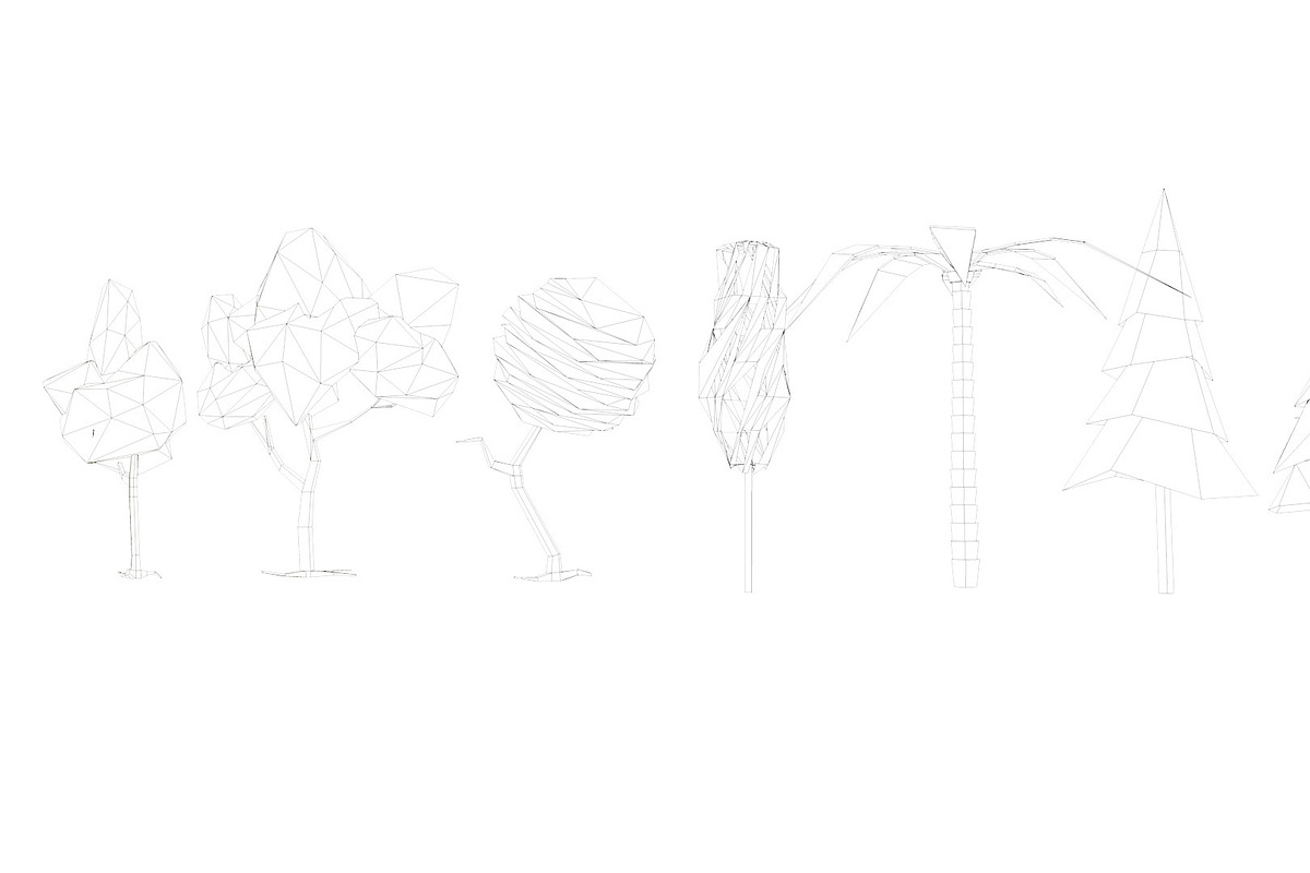 Low Poly Trees Pack, an Environmental 3D Model by Anton Moek (Photo 4 of 12)