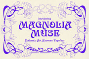 Magnolia Muse - Art Nouveau Type, a Serif Font by HipFonts (Thumbnail 2 of 9)
