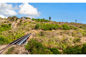 Railway track on a steel bridge in, a Transportation Photo by Leonid Andronov