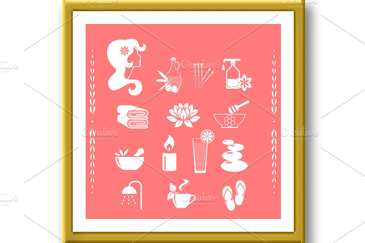 Set of spa icons, an Outline Icon by RODINA (Photo 2 of 3)