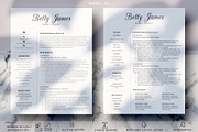 Cover Letter Template + Resume, CV, a Resume Template by HIRED Design Studio (Thumbnail 2 of 11)