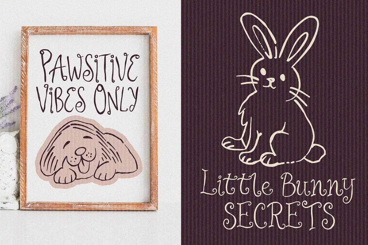 Wonderland Cutesy Font Duo, a Handwritten Font by MaxArt Foundry (Photo 7 of 8)
