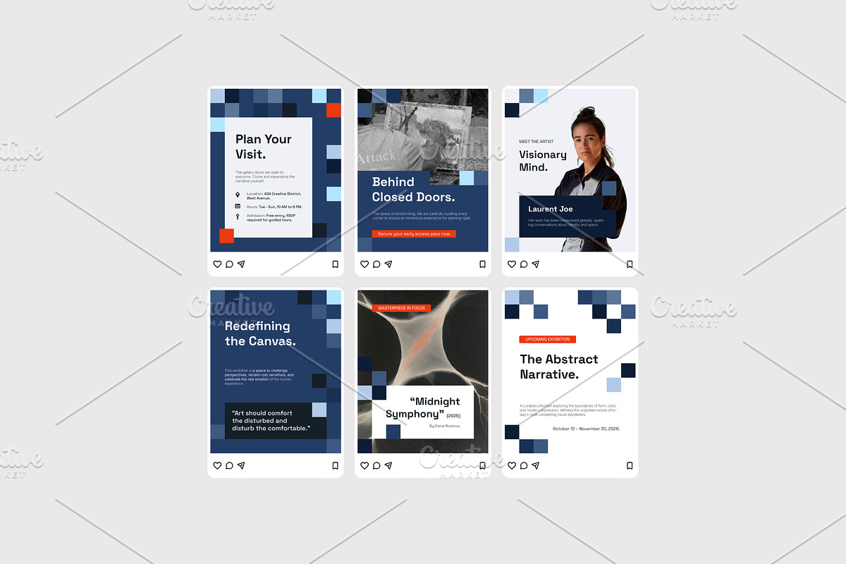 Art Exhibition - Instagram Post, a Social Media Template by Izdihaar_Studio (Photo 4 of 4)
