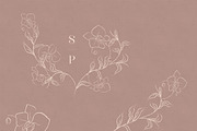 SALE Line Art Floral Graphic Bundle, a Graphic by Olya Creative (Thumbnail 4 of 23)