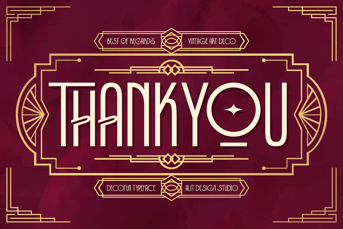 Decofun Typeface, a Sans Serif Font by alit design (Photo 15 of 15)