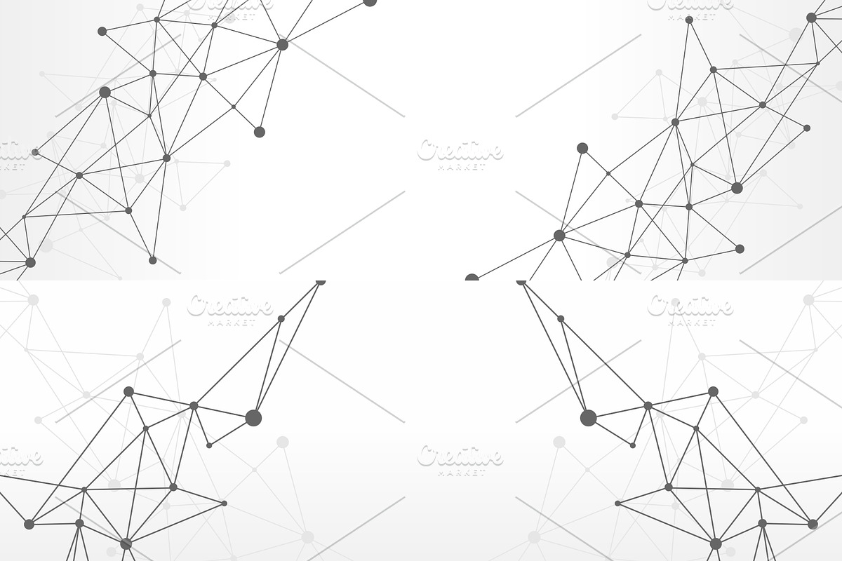 8 Blockchain Backgrounds Set 4, a Texture Graphic by karetniy (Photo 4 of 5)