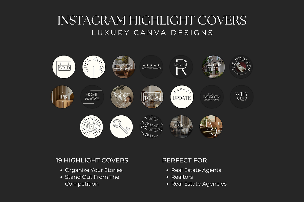 Real Estate Highlight Covers, a Social Media Template by Meraki Templates (Photo 2 of 6)
