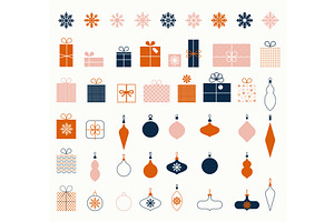 Christmas snowflakes. New Year gifts