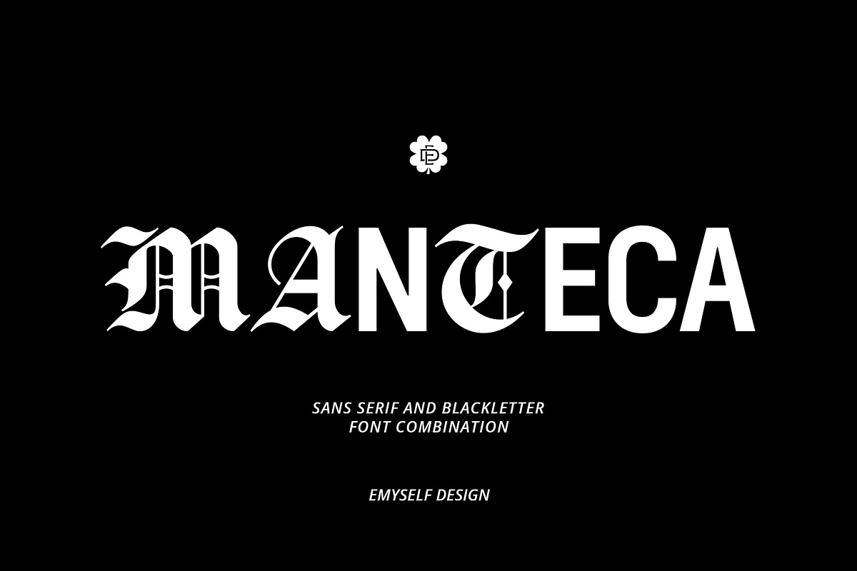 ED Manteca - Combination Typeface, a Sans Serif Font by Emyself Design (Photo 2 of 11)