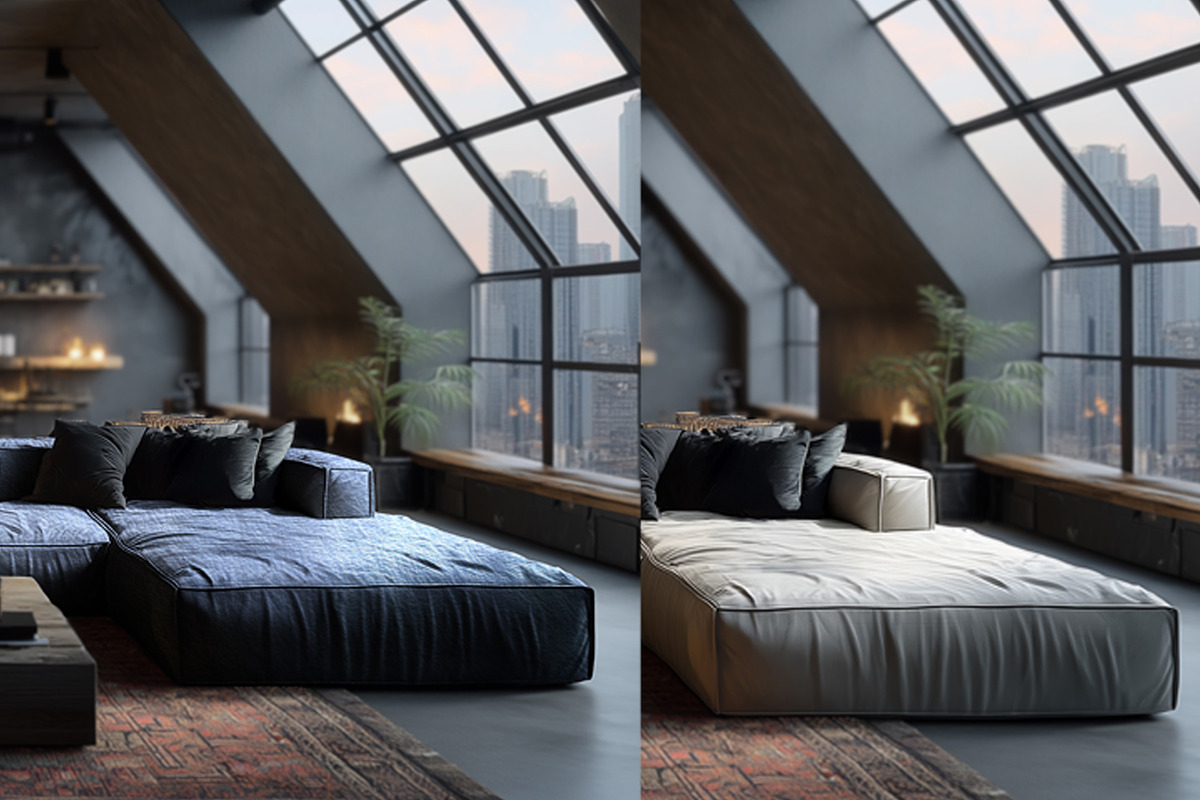 Loft Sofa Mockup Bundle, a Household Mockup by Vika_Softlife (Photo 5 of 8)