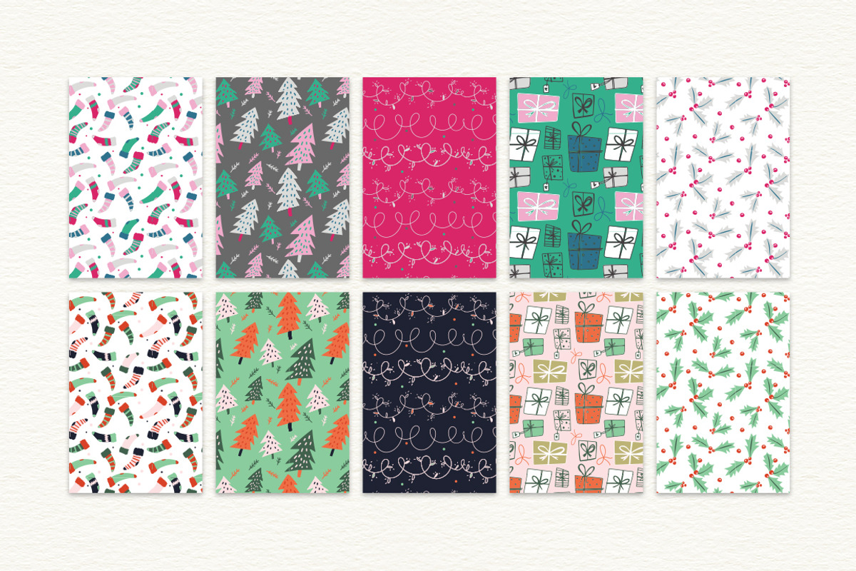 Holiday Christmas Xmas Patterns, a Pattern Graphic by Shelly Laslo Illustration (Photo 2 of 2)