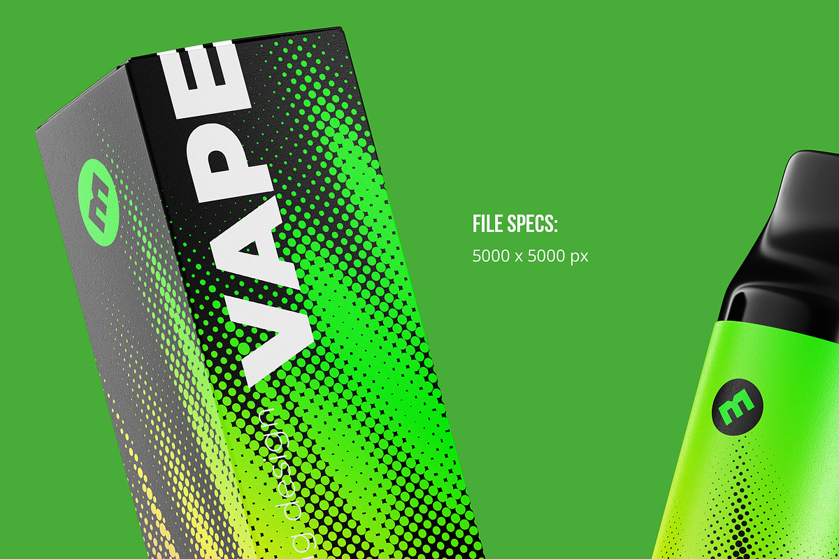 Vape E-liquid Device Mockup, a Packaging Mockup by easymock (Photo 2 of 10)