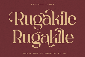 Rugakile A Modern Serif Font