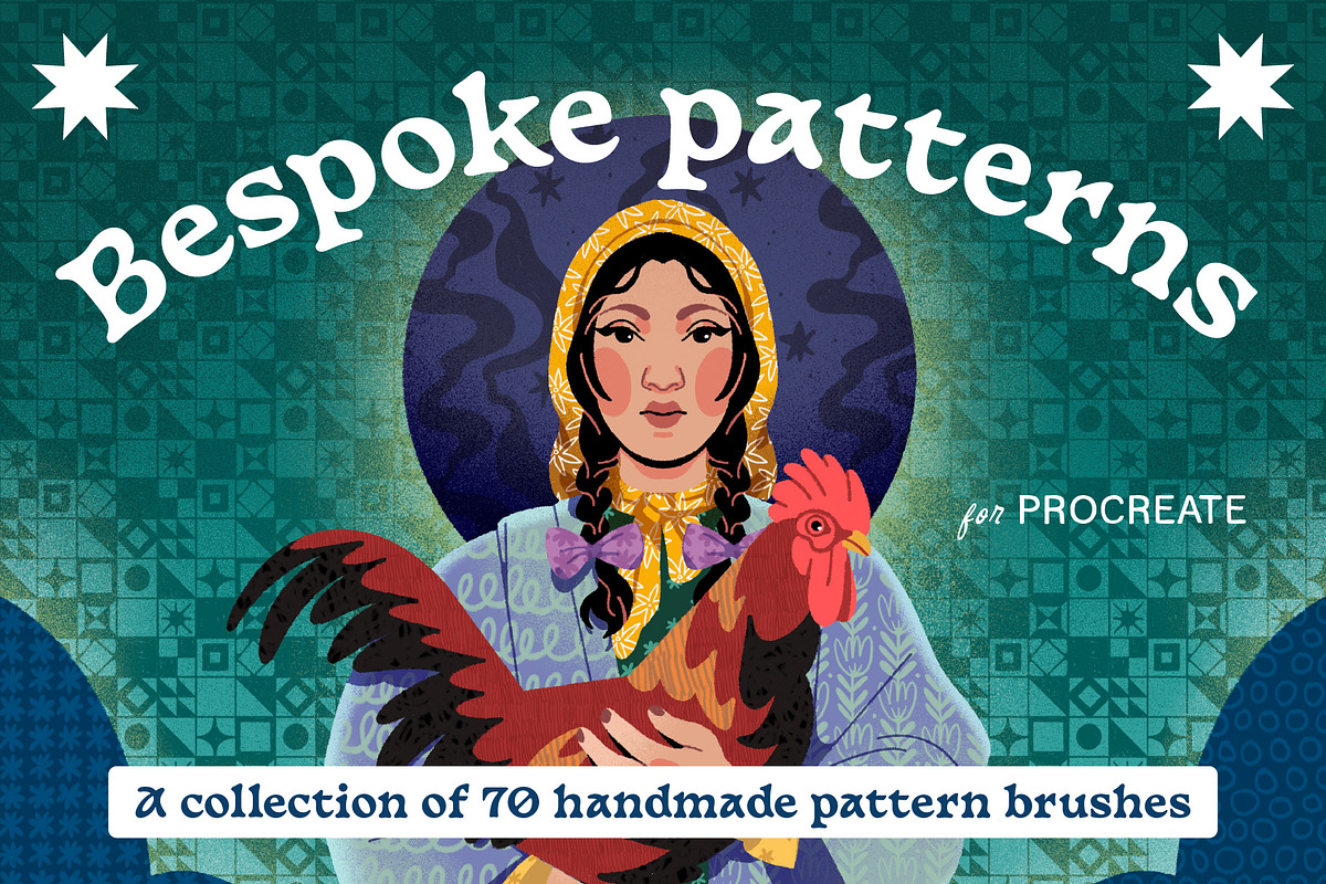 Bespoke patterns for Procreate, a Brush Add-On by Good Kid Studio (Photo 1 of 6)