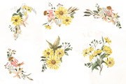 Early autumn, watercolor flowers, a Decorative Illustration by Love Watercolor Store (Thumbnail 6 of 13)