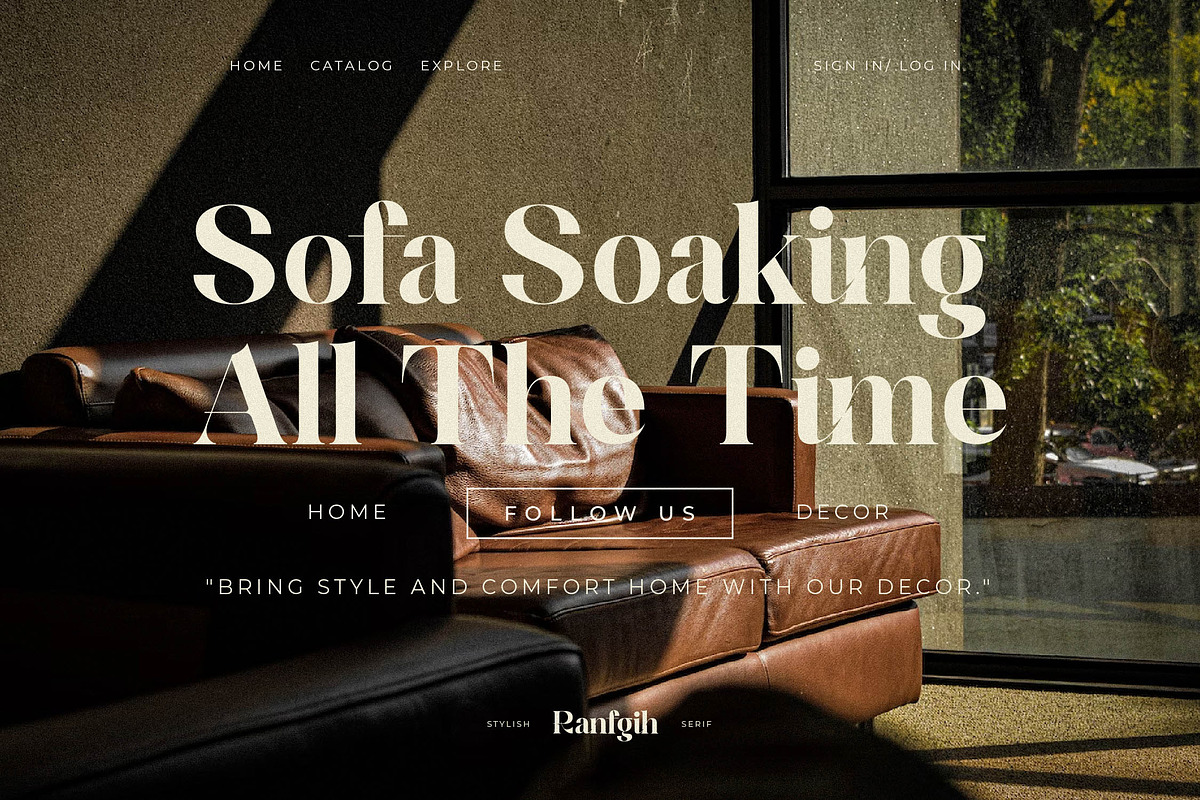 Ranfgih Stylish Serif Font, a Serif Font by Storytype Studio (Photo 2 of 15)