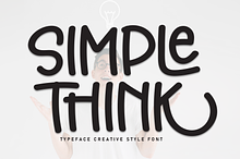 Simple Think | Script Font