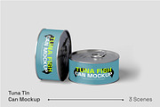 Tuna Tin Can Mockup, a Packaging Mockup by renderstockmarket (Thumbnail 1 of 4)
