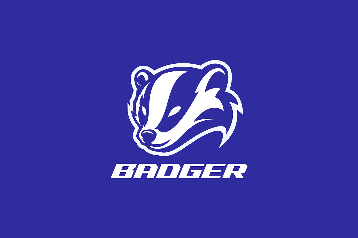 Bold Black White Badger Head Logo, a Branding & Logo Template by Signatoro (Photo 3 of 3)