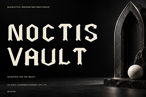 Noctis Vault — Modern Blackletter