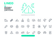 LINEO - 45 CAMPING ICONS, an Icon by sharpnose (Thumbnail 2 of 6)