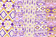 Purple & Gold Boho Seamless Pattern, a Pattern Graphic by Avenie Digital (Thumbnail 4 of 4)