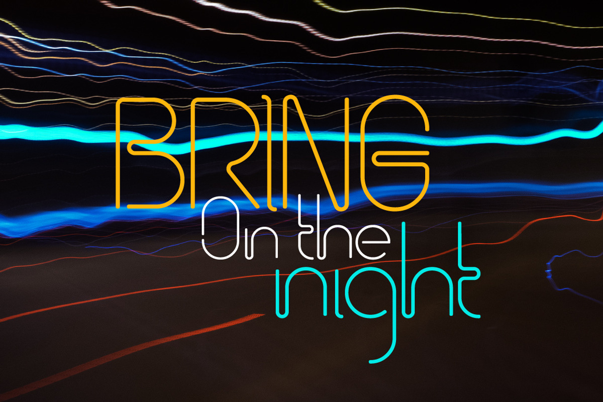 One Thin Line font preview 4