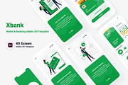 Xbank - Wallet & Banking Mobile App, an App Template by RiveupDigital (Thumbnail 1 of 8)