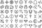 Mystical Symbols Astrology Icons set, an Icon by Vector Portal (Thumbnail 7 of 9)