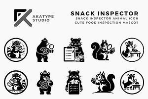 Professional Snack Inspector Icon, a Solid Icon by Akatype Studio