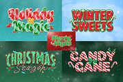 Christmas Candy Text Effect, a Layer Style Add-On by Matsero (Thumbnail 3 of 4)