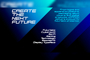 Vorixon Futuristic Display Font, a Sans Serif Font by mesuka (Thumbnail 4 of 5)