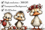 Easter Duck Whimsical Clipart, an Illustration by Libby Wishes (Thumbnail 7 of 7)