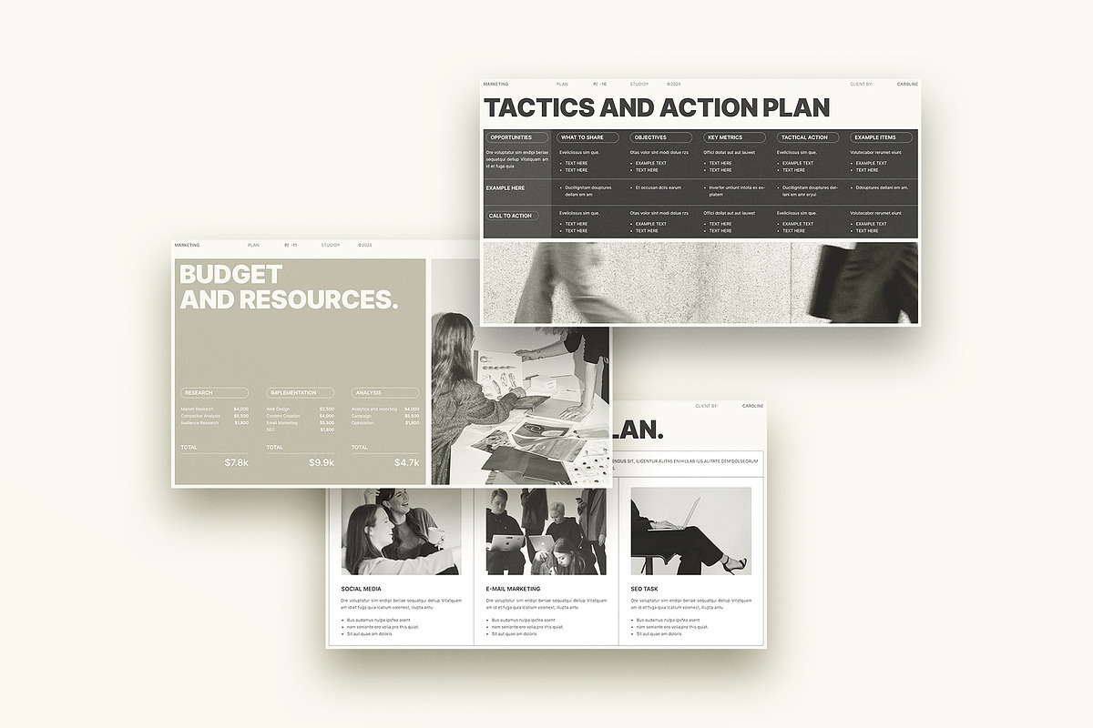 Marketing Plan Presentation Template, a Presentation Template by Studio Monova (Photo 11 of 13)