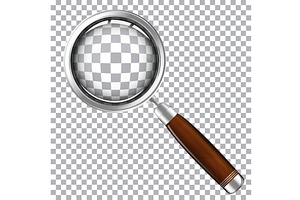 magnifying glass with wooden handle, an Object Illustration by piter.goskov