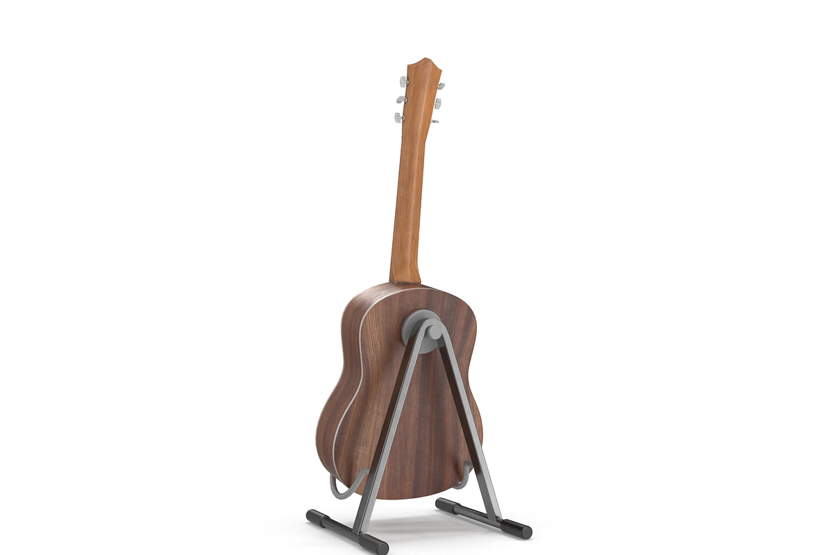 Classic Acoustic Guitar With Stand, an Object 3D Model by Tedi Permana (Photo 2 of 8)
