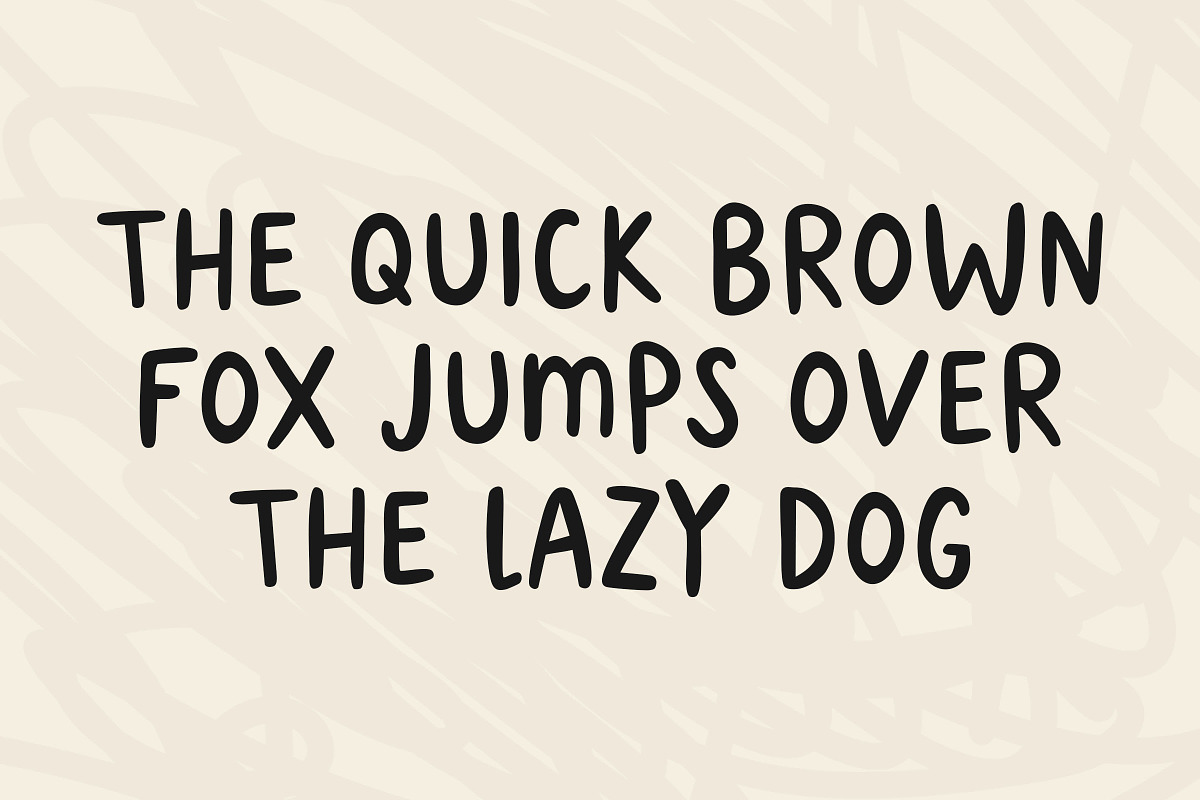 Scribble - A Handwritten Font preview 2