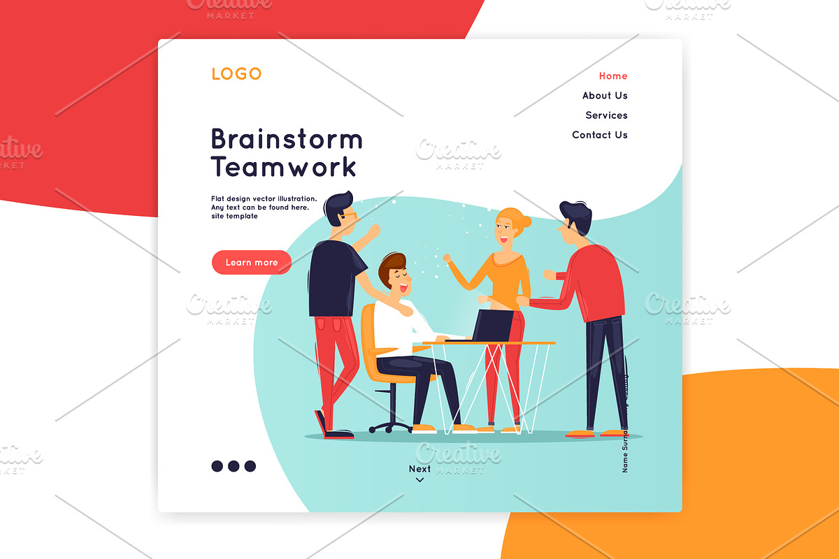 landing page, an App Template by Podis (Photo 10 of 16)