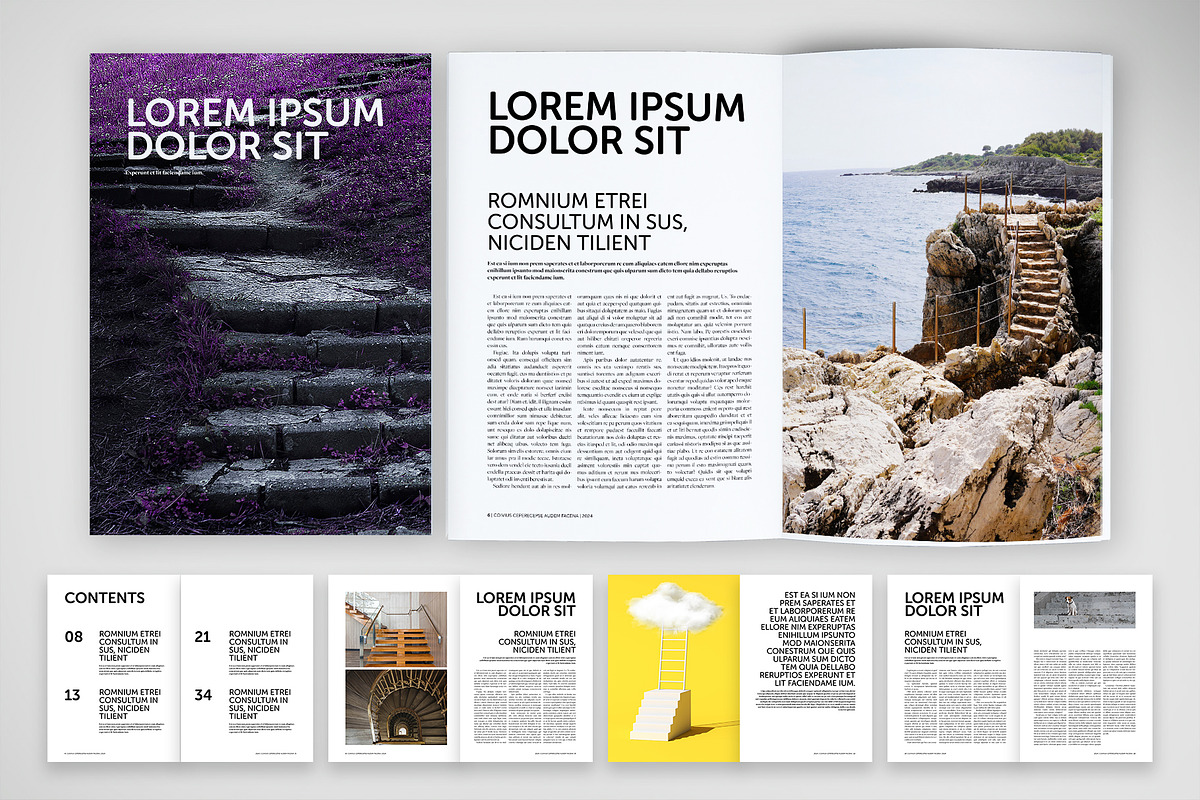 Magazine with a Simple Clear Desing