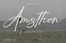 Amsthon – Handwritten Font