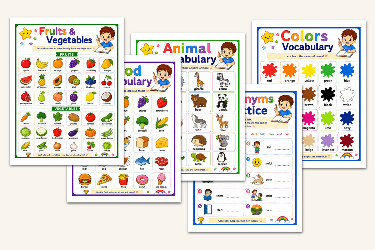 Vocabulary Builder Workbook, a Stationery Template by Designmela01 (Photo 3 of 5)