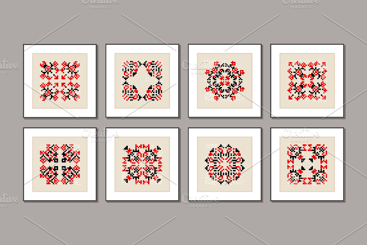 Folk Embroidery Printable Wall Art, a Background Graphic by C Design Studio (Photo 9 of 13)
