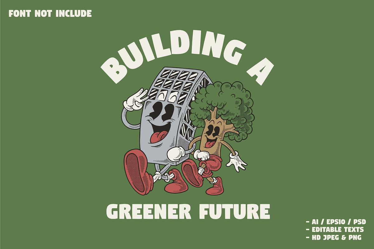 Building and Tree Walking Together, a Branding & Logo Template by Judsart (Photo 1 of 3)