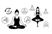 Yoga Meditation Silhouette Vector Bu, an Illustration by Artivon (Thumbnail 10 of 40)