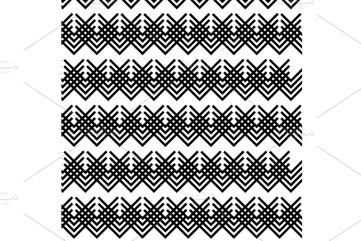 Geometric zig zag pattern, an Illustration by COLORFUL