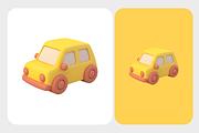 3D Cartoon Car Toy Icons, an Object Illustration by Danil Polshin (Thumbnail 7 of 8)