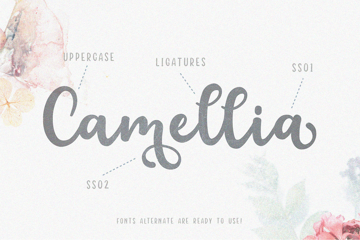 Floristy | Floral Cursive Font, a Script Font by Auratype (Photo 2 of 14)